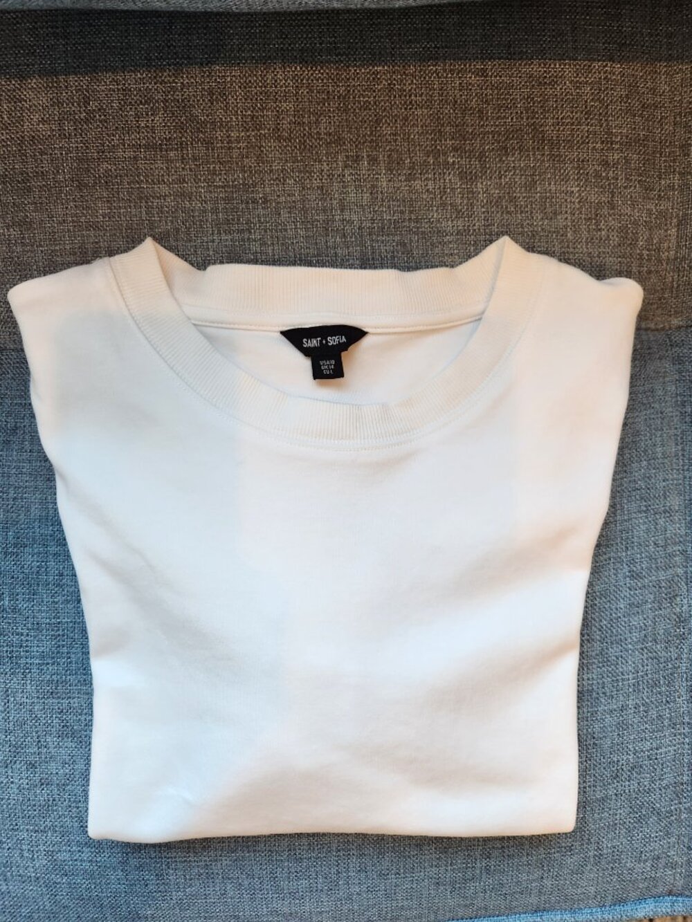 Saint + Sophia Chelsea Crew Neck Tee - Size 10 - Picture 3 of 9